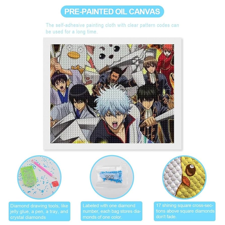 Amazon | 銀魂 (6)ダイヤモンドアートダイヤモンドアート キット